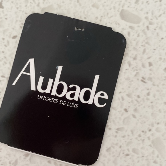 AUBADE lovessencee black lace flower appliqué push/up bra - Picture 6 of 6